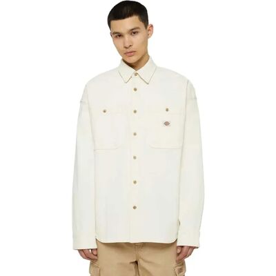 Dickies Camicia A Maniche Lunghe Houston Ecru M Dickies Camicia A Maniche Lunghe Houston Ecru M