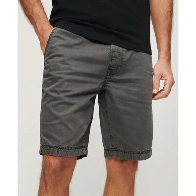 Superdry Pantaloni Corti Chino Vintage Officer Washed Grey 30 Superdry Pantaloni Corti Chino Vintage Officer Washed Grey 30