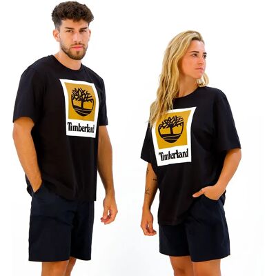 Timberland Maglietta A Maniche Corte Stack Logo Colored Black 2XL Timberland Maglietta A Maniche Corte Stack Logo Colored Black 2XL