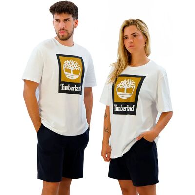 Timberland Maglietta A Maniche Corte Stack Logo Colored White M Timberland Maglietta A Maniche Corte Stack Logo Colored White M