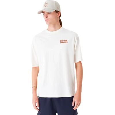 New Era Maglietta A Maniche Corte Mlb Wordmark New York Yankees Open White M New Era Maglietta A Maniche Corte Mlb Wordmark New York Yankees Open White M