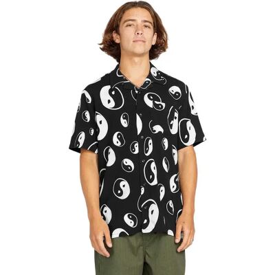Volcom Camicia A Maniche Corte Purestone Black L Volcom Camicia A Maniche Corte Purestone Black L