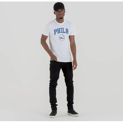 New Era Maglietta A Maniche Corte Nba Regular Phi76e White S New Era Maglietta A Maniche Corte Nba Regular Phi76e White S