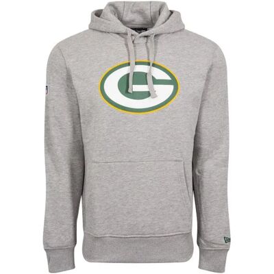 New Era Felpa Con Cappuccio Nfl Regular Green Bay Packers Grey Med M New Era Felpa Con Cappuccio Nfl Regular Green Bay Packers Grey Med M