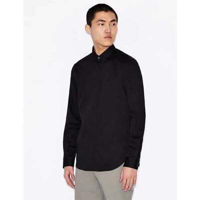 Armani Exchange Camicia A Maniche Lunghe 8nzcbd_zn10z Black 2XL Armani Exchange Camicia A Maniche Lunghe 8nzcbd_zn10z Black 2XL