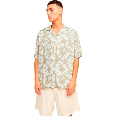 Jack & Jones Camicia A Maniche Corte Luke Party Fields Of Rye 2XL Jack & Jones Camicia A Maniche Corte Luke Party Fields Of Rye 2XL