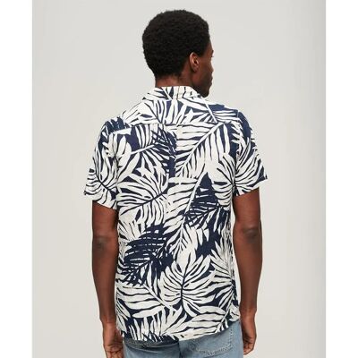 Superdry Camicia A Maniche Corte Open Collar Print Philip Mono Print 2XL Superdry Camicia A Maniche Corte Open Collar Print Philip Mono Print 2XL