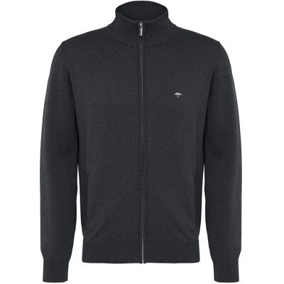 Fynch Hatton Maglione Con Zip Completo Sfpk212 Charcoal 4XL Fynch Hatton Maglione Con Zip Completo Sfpk212 Charcoal 4XL