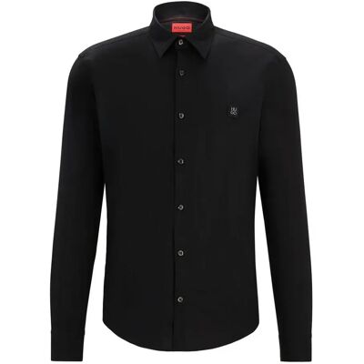 Hugo Camicia A Maniche Lunghe Ermo 1023670 Black L Hugo Camicia A Maniche Lunghe Ermo 1023670 Black L