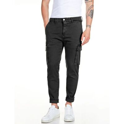 Replay Pantaloni Cargo M9649e.000.8366197 Black 31 Replay Pantaloni Cargo M9649e.000.8366197 Black 31