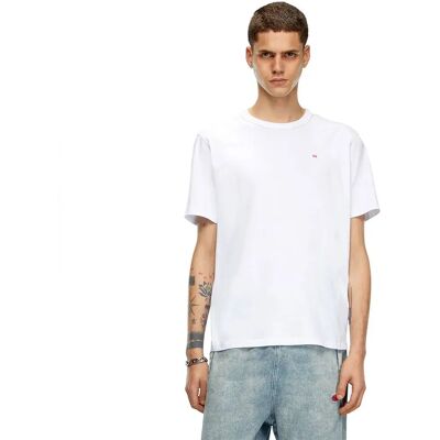 Diesel Maglietta A Maniche Corte T Adjust Microdiv Bright White M Diesel Maglietta A Maniche Corte T Adjust Microdiv Bright White M