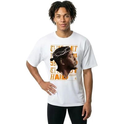 Mister Tee Maglietta A Maniche Corte K-dot Oversize White 2XL Mister Tee Maglietta A Maniche Corte K-dot Oversize White 2XL