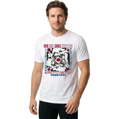 Mister Tee Maglietta A Maniche Corte Red Hot Chilli Peppers Oversize White 2XL Mister Tee Maglietta A Maniche Corte Red Hot Chilli Peppers Oversize White 2XL