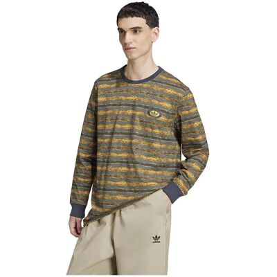 Adidas Originals Maglietta A Maniche Lunghe Stripe Arctic Night L Adidas Originals Maglietta A Maniche Lunghe Stripe Arctic Night L