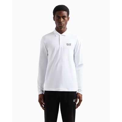 Ea7 Emporio Armani Polo A Maniche Lunghe 8npf15_pjvqz White L Ea7 Emporio Armani Polo A Maniche Lunghe 8npf15_pjvqz White L