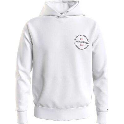 Felpa con Cappuccio Tommy Hilfiger Bianco 2XL - Felpa Felpa con Cappuccio Tommy Hilfiger Bianco 2XL - Felpa