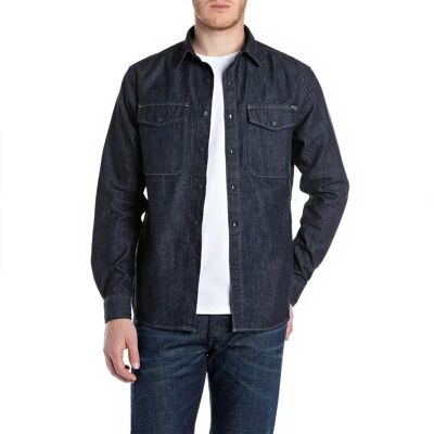 Replay Camicia A Maniche Lunghe M12 .000.860 B0 Dark Blue L Replay Camicia A Maniche Lunghe M12 .000.860 B0 Dark Blue L