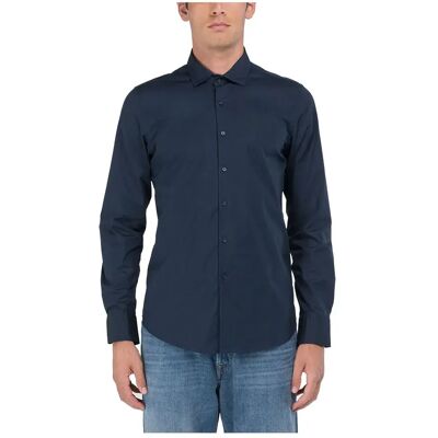 Replay Camicia A Maniche Lunghe M10 .000.80279a Blue 2XL Replay Camicia A Maniche Lunghe M10 .000.80279a Blue 2XL