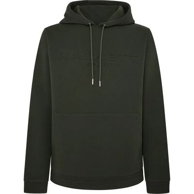 Hackett Felpa Con Cappuccio Embossed Olive Green XL Hackett Felpa Con Cappuccio Embossed Olive Green XL