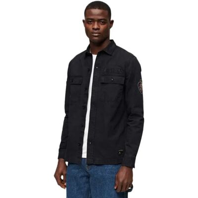 Superdry Camicia A Maniche Lunghe Delta Eclipse Navy M Superdry Camicia A Maniche Lunghe Delta Eclipse Navy M
