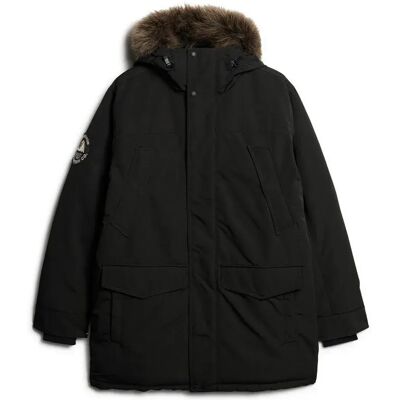Superdry Giacca Everest Faux Fur Jet Black 2XL Superdry Giacca Everest Faux Fur Jet Black 2XL