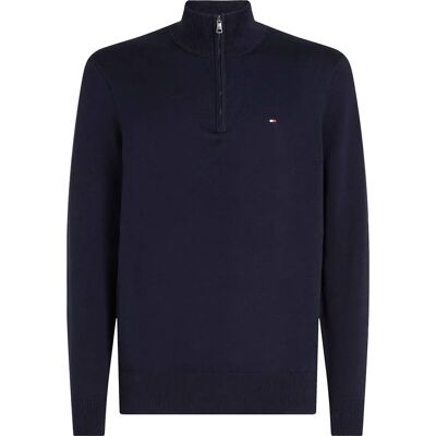 Tommy Hilfiger Maglione Con Mezza Zip Essential Desert Sky XL Tommy Hilfiger Maglione Con Mezza Zip Essential Desert Sky XL