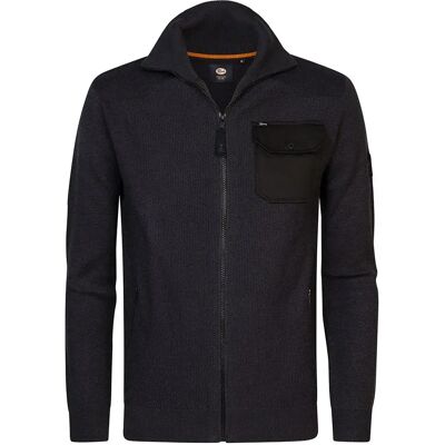Petrol Industries Maglione Con Zip Completo M-300-kwc29 Sky Captain L Petrol Industries Maglione Con Zip Completo M-300-kwc29 Sky Captain L