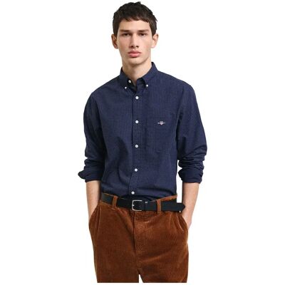 Gant Camicia A Maniche Lunghe 320160 Evening Blue M Gant Camicia A Maniche Lunghe 320160 Evening Blue M