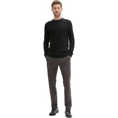 Tom Tailor Pantaloni Chino 103757 Traveler Slim Grey Black Zig Zag Structure 30 Tom Tailor Pantaloni Chino 103757 Traveler Slim Grey Black Zig Zag Structure 30