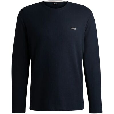 Boss Maglietta Da Pigiama A Maniche Lunghe Waffle 1026958 Dark Blue L Boss Maglietta Da Pigiama A Maniche Lunghe Waffle 1026958 Dark Blue L