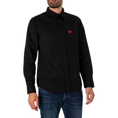 Hugo Camicia A Maniche Lunghe Egrin 1026103 Black 2XL Hugo Camicia A Maniche Lunghe Egrin 1026103 Black 2XL