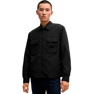 Hugo Camicia A Maniche Lunghe Eselio 1026111 Black L Hugo Camicia A Maniche Lunghe Eselio 1026111 Black L
