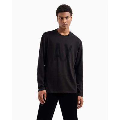 Armani Exchange Maglietta A Maniche Lunghe Xm000126_af10358 Black L Armani Exchange Maglietta A Maniche Lunghe Xm000126_af10358 Black L