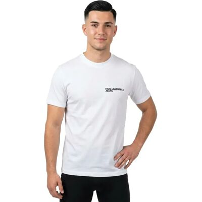 Karl Lagerfeld Jeans Maglietta A Maniche Corte A1m17003 Slim Fit White M Karl Lagerfeld Jeans Maglietta A Maniche Corte A1m17003 Slim Fit White M