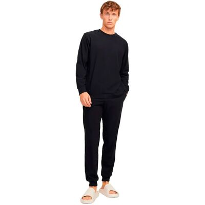 Jack & Jones Pigiama A Maniche Lunghe Solid Black M Jack & Jones Pigiama A Maniche Lunghe Solid Black M