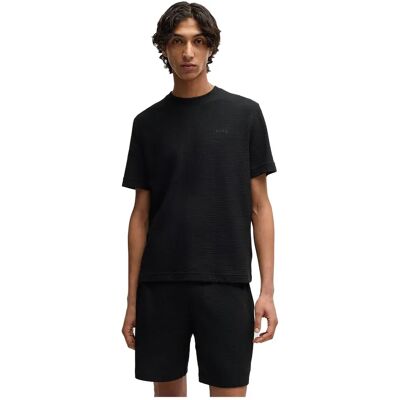 Hugo Maglietta Da Pigiama A Maniche Corte Austin Black 2XL Hugo Maglietta Da Pigiama A Maniche Corte Austin Black 2XL