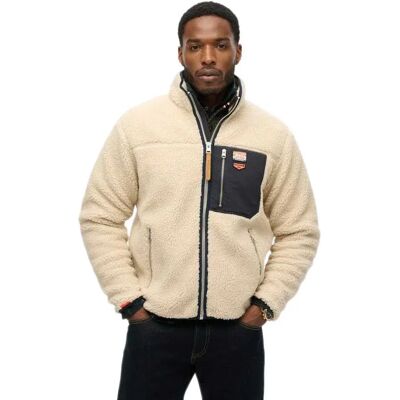 Superdry Giacca Vintage Retro Oatmeal Beige 2XL Superdry Giacca Vintage Retro Oatmeal Beige 2XL