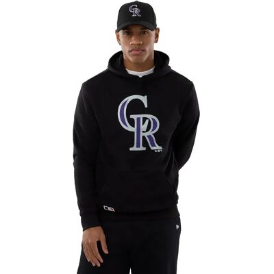 New Era Felpa Con Cappuccio Mlb Regular Colorado Rockies Black L New Era Felpa Con Cappuccio Mlb Regular Colorado Rockies Black L