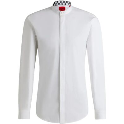 Hugo Camicia A Maniche Lunghe Kaleb Open White 40 Hugo Camicia A Maniche Lunghe Kaleb Open White 40