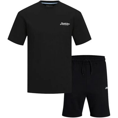 Jack & Jones Pigiama A Maniche Corte Beau Black Shorts / Black L Jack & Jones Pigiama A Maniche Corte Beau Black Shorts / Black L