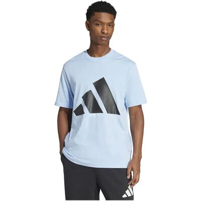 Adidas Maglietta A Maniche Corte Essentials Big Logo Glow Blue / Black M Adidas Maglietta A Maniche Corte Essentials Big Logo Glow Blue / Black M
