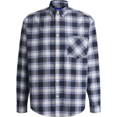 Hugo Camicia A Maniche Lunghe Ebill 01 Dark Blue M Hugo Camicia A Maniche Lunghe Ebill 01 Dark Blue M