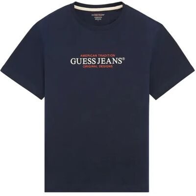 Guess Jeans Maglietta A Maniche Corte Gj Cn Reg American Trad Daring Ocean 2XL Guess Jeans Maglietta A Maniche Corte Gj Cn Reg American Trad Daring Ocean 2XL