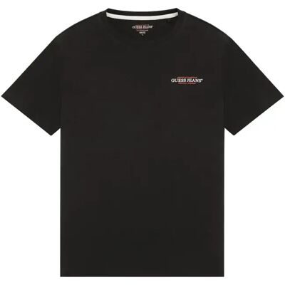 Guess Jeans Maglietta A Maniche Corte Gj Cn Slim American Tr Jet Black A996 M Guess Jeans Maglietta A Maniche Corte Gj Cn Slim American Tr Jet Black A996 M