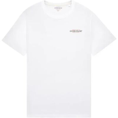 Guess Jeans Maglietta A Maniche Corte Gj Cn Slim American Tr Pure White XL Guess Jeans Maglietta A Maniche Corte Gj Cn Slim American Tr Pure White XL