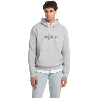Guess Jeans Felpa Con Cappuccio America Trad Regular Fit Gj Medium Grey Heath 2XL Guess Jeans Felpa Con Cappuccio America Trad Regular Fit Gj Medium Grey Heath 2XL