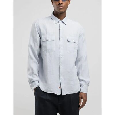 Replay Camicia A Maniche Lunghe M17.000.81388b Sky Grey 3XL Replay Camicia A Maniche Lunghe M17.000.81388b Sky Grey 3XL