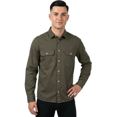 Jack & Jones Camicia A Maniche Lunghe Travis Dusty Olive XL Jack & Jones Camicia A Maniche Lunghe Travis Dusty Olive XL