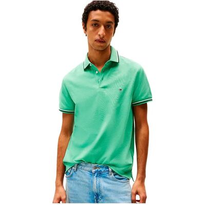 Tommy Hilfiger Polo A Maniche Corte Tipped Slim Fit Fort Green M Tommy Hilfiger Polo A Maniche Corte Tipped Slim Fit Fort Green M