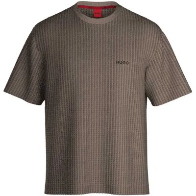 Hugo Maglietta Da Pigiama A Maniche Corte Austin Medium Brown L Hugo Maglietta Da Pigiama A Maniche Corte Austin Medium Brown L